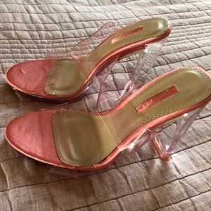 TOPSHOP Persplex Mule in Pink